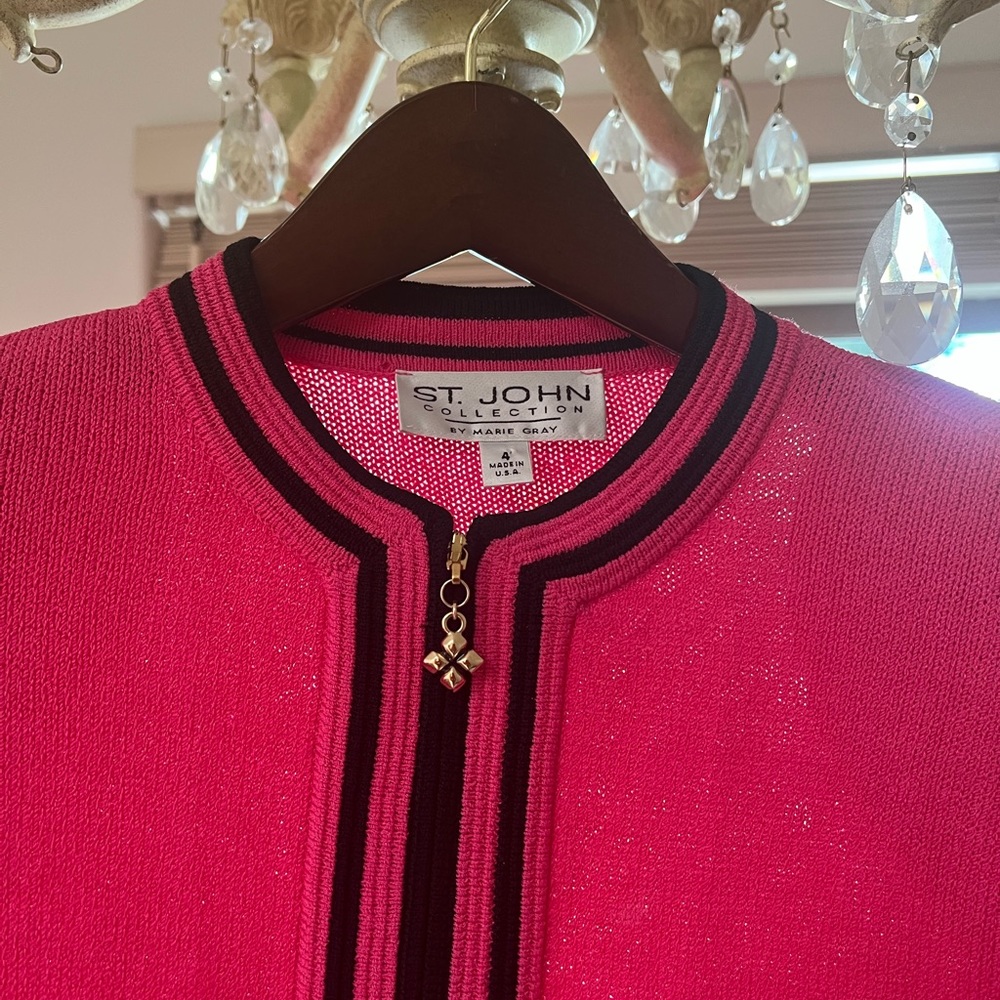 Saint johns zip up jacket/knit sweater - Picture 5 of 6